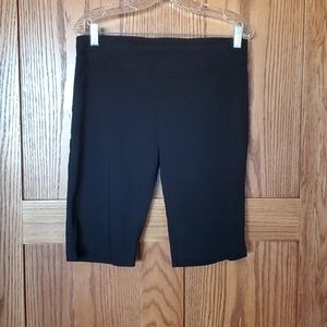 Shorts, pull-on, black, no pockets